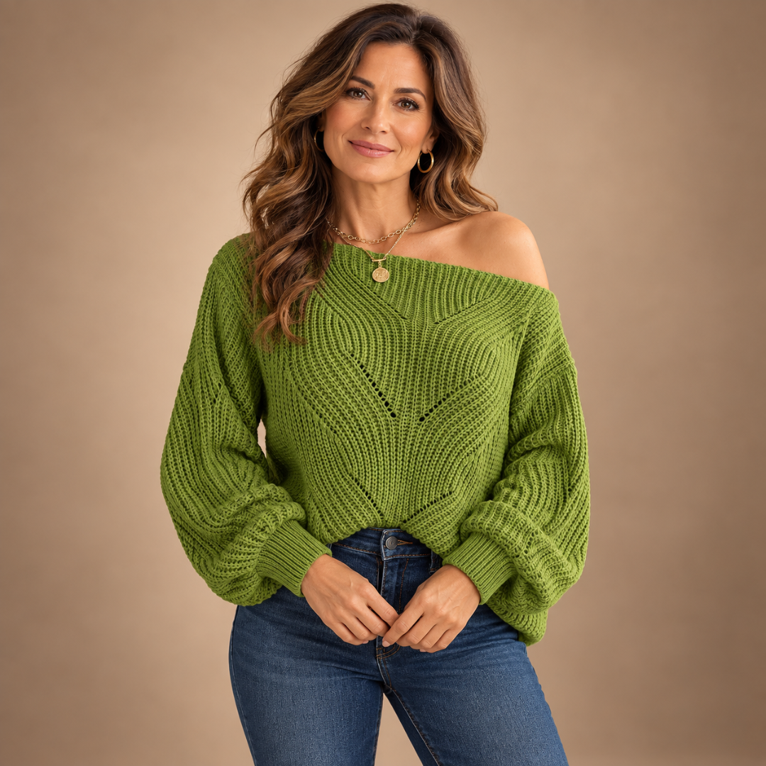 Mila Off-Shoulder Knit Sweater