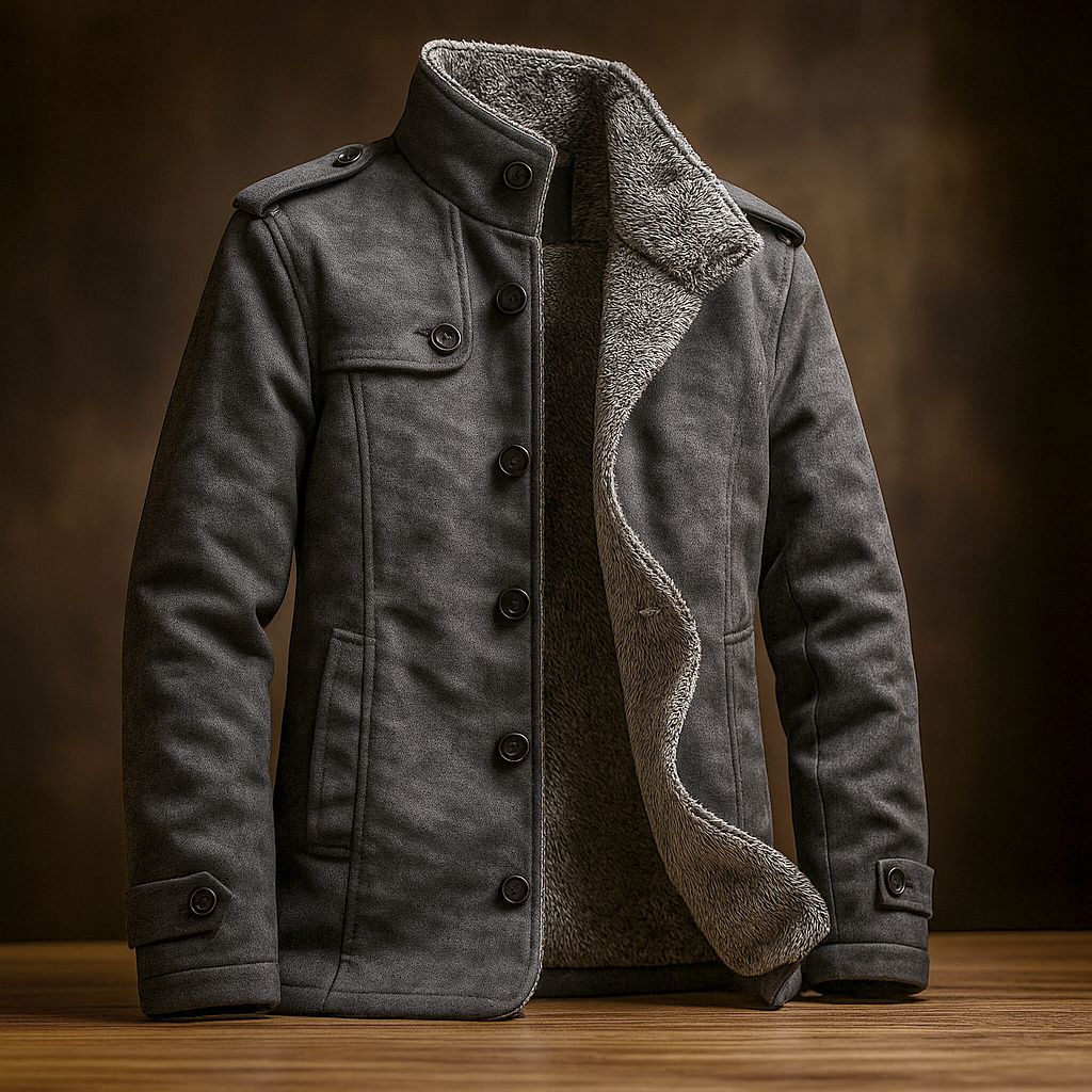 Beckham | Structured High-Collar Longline Statement Jacket