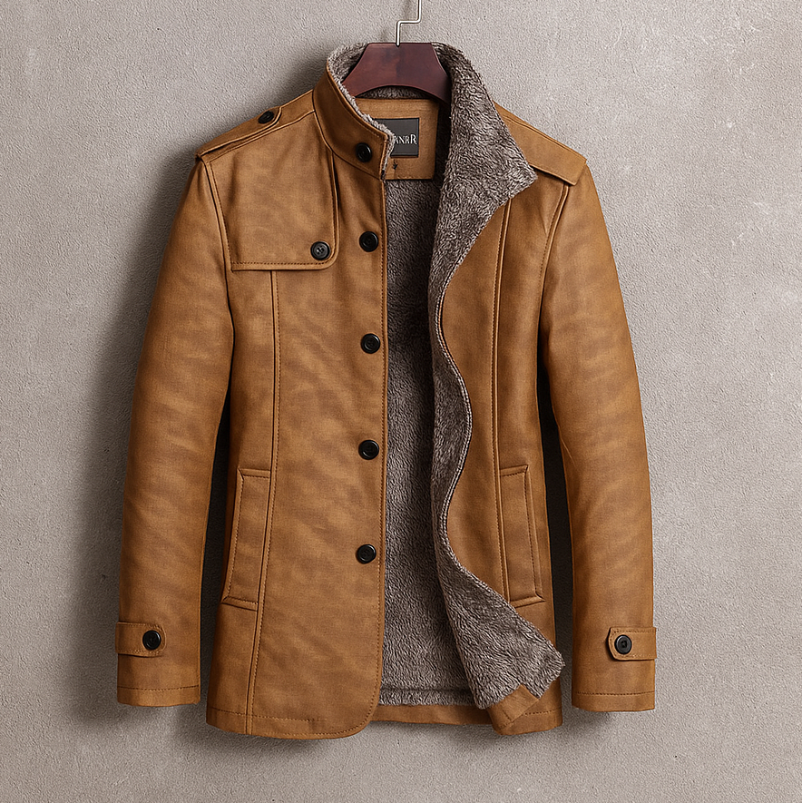 Beckham | Structured High-Collar Longline Statement Jacket