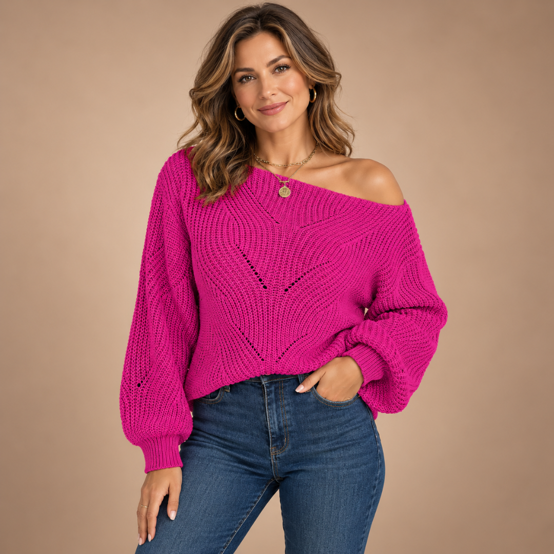 Mila Off-Shoulder Knit Sweater