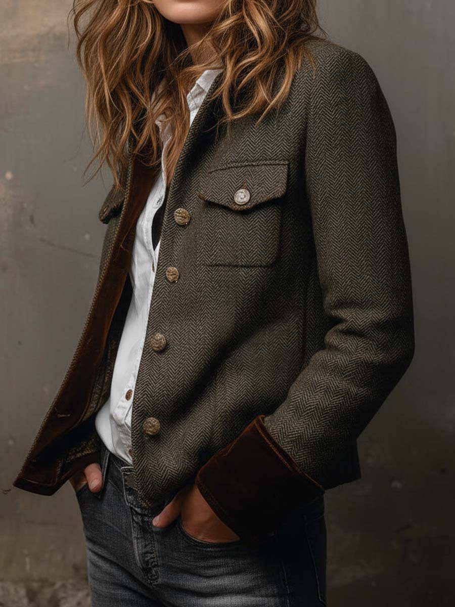 Evelyn | Herringbone Heritage Jacket