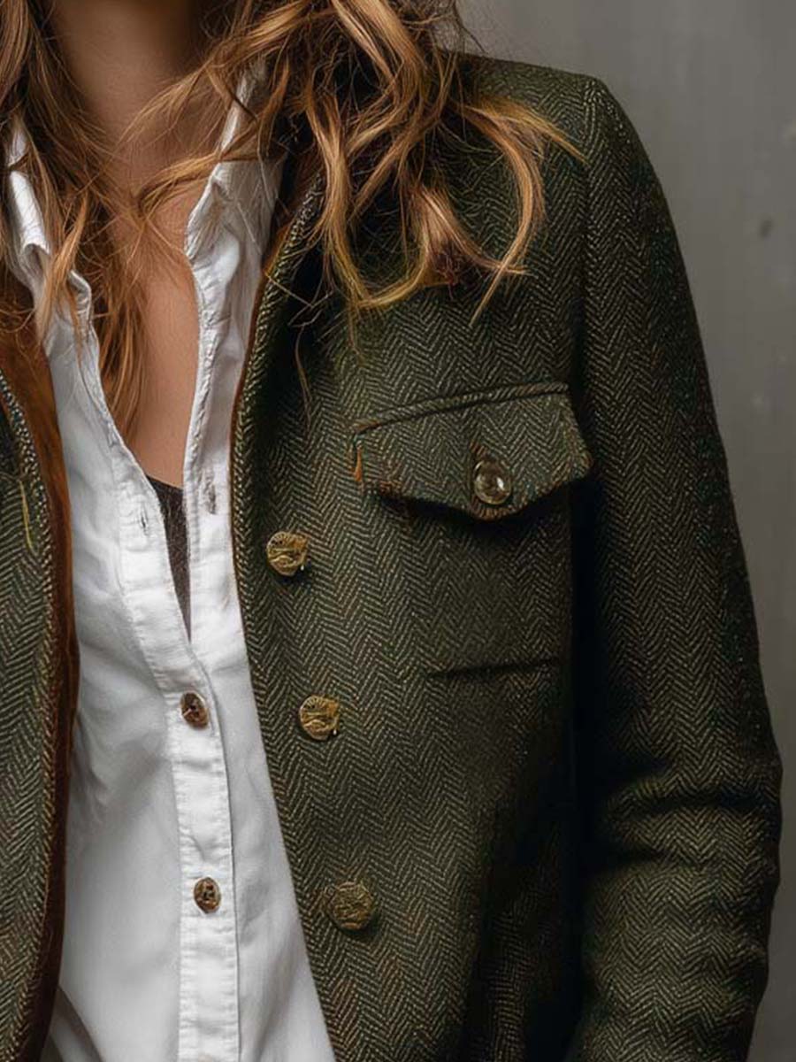 Evelyn | Herringbone Heritage Jacket
